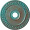 Ekena Millwork Wreath Ceiling Medallion (Fits Canopies up to 6"), 21 1/8"OD x 3 5/8"ID x 7/8"P, Copper Green Patina CM21WRCGS - alternate 1